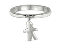 Finejewelers 925 Sterling Silver Polished Boy Dangle Ring