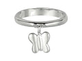 Finejewelers 925 Sterling Silver Polished Butterfly Dangle Ring