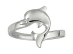 Finejewelers 925 Sterling Silver Dolphin Ring