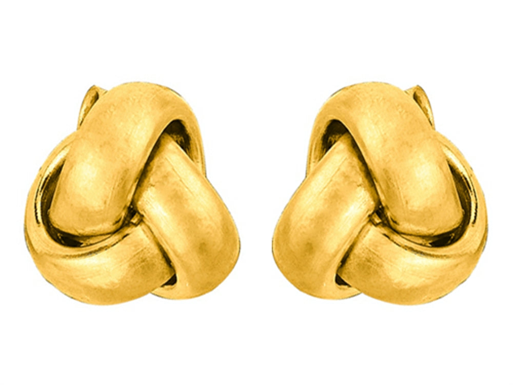 Finejewelers 14k Yellow Gold Small Love Knot Earrings 6.5mm