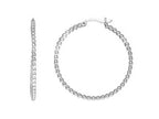 Finejewelers Sterling Silver Bright Cut Hoop Earrings