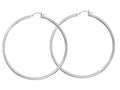 Finejewelers Sterling Silver All Shiny Hoop Earrings
