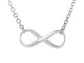 Finejewelers Sterling Silver Infinity Shiny Oval Link Ladies Necklace