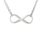 Finejewelers Sterling Silver Infinity Shiny Oval Link Ladies Necklace