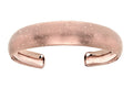 Finejewelers Sterling Silver with Rose Finidh 10-15mm Shine Textured Cuff Bangle