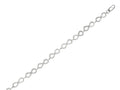 Finejewelers Sterling Silver 7.25 Infinity Link Ladies Bracelet with CZ's