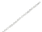 Finejewelers Sterling Silver 7.25 Infinity Link Ladies Bracelet with CZ's
