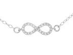 Finejewelers Sterling Silver 7 Infinity Shiny Cable Chain Ladies Bracelet