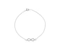 Finejewelers Sterling Silver 7 Infinity Shiny Cable Chain Ladies Bracelet