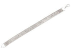 Finejewelers Sterling Silver 7.25 8.5mm Velvet Omega Shiny Textured Ladies Bracelet