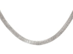 Finejewelers Sterling Silver 27.4 Grams  8.5mm Textured Necklace