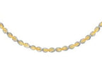 Finejewelers Sterling Silver and Yellow Finish Bright Cut Chain Necklace