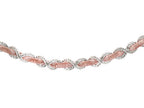 Finejewelers Sterling Silver and Rose Finish Bright Cut Necklace