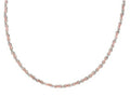 Finejewelers Sterling Silver and Rose Finish Bright Cut Necklace