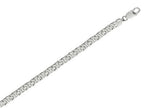 Finejewelers Sterling Silver 8.5 8.70mm Shiny Fancy Bismark Link Mens Bracelet
