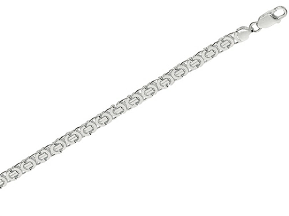 Finejewelers Sterling Silver 8.70mm Shiny Fancy Bismark Link Mens Necklace