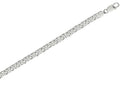 Finejewelers Sterling Silver 8.70mm Shiny Fancy Bismark Link Mens Necklace