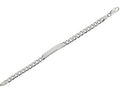 Finejewelers Sterling Silver 8.5 7.35mm bright-cut Curb Mens Bracelet