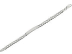 Finejewelers Sterling Silver 8.5 7.35mm bright-cut Curb Mens Bracelet