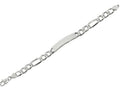 Finejewelers Sterling Silver 8.5 9.25mm bright-cut Figaro Mens Bracelet
