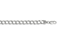 Finejewelers Sterling Silver 8.5 8.10mm bright-cut Cuban Curb Mens Bracelet