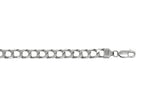 Finejewelers Sterling Silver 8.5 8.10mm bright-cut Cuban Curb Mens Bracelet