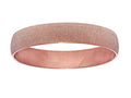 Finejewelers Stainless Steel with Rose Glitter Finish Slip On Bracelet