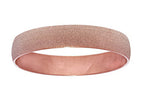 Finejewelers Stainless Steel with Rose Glitter Finish Slip On Bracelet