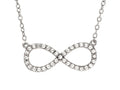 Finejewelers Sterling Silver Infinity Shiny Cable Ladies Necklace