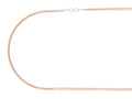 Finejewelers Silver Rhodium, Yellow and Rose Finish Shiny Triple Strand Infinity Cable Chain Necklace