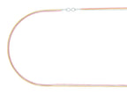 Finejewelers Silver Rhodium, Yellow and Rose Finish Shiny Triple Strand Infinity Cable Chain Necklace