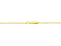 Finejewelers 14k Yellow Gold Shiny Classic Figaro ID Bracelet