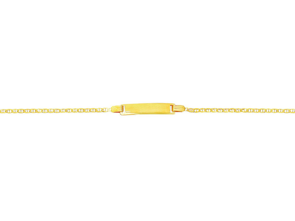 Finejewelers 14k Yellow Gold Shiny Mariner Link ID Bracelet