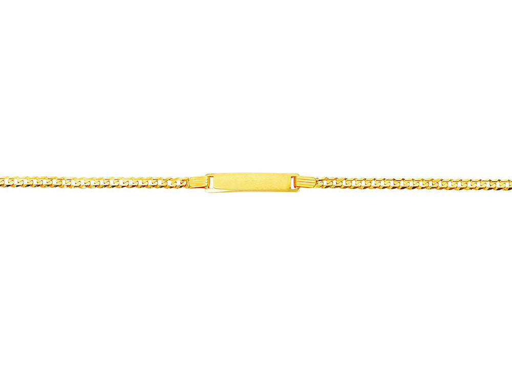 Finejewelers 14k Yellow Gold Shiny Curb Link ID Bracelet