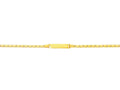 Finejewelers 14k Yellow Gold Shiny Heart Link ID Bracelet