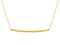 Finejewelers 14k Yellow Gold Double Center Curved Bar on Link Necklace