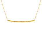 Finejewelers 14k Yellow Gold Double Center Curved Bar on Link Necklace