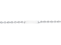 Finejewelers 14k White Gold Shiny Puffed Mariner Link ID Bracelet