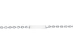 Finejewelers 14k White Gold Shiny Puffed Mariner Link ID Bracelet