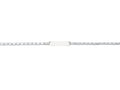 Finejewelers 14k White Gold Shiny Heart Link ID Bracelet
