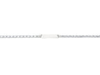Finejewelers 14k White Gold Shiny Heart Link ID Bracelet