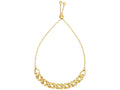 Finejewelers 14k Yellow Gold 9.25 Inch Fancy Adjustable Friendship Bracelet Draw String Clasp