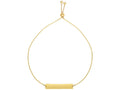 Finejewelers 14k Yellow Gold 9.25 Inch Bar Adjustable Friendship Bracelet Draw String Clasp