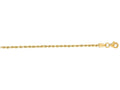 Finejewelers 10 Kt Yellow Gold 10k 7 Inch 2.0mm Solid Bright Cut Royal Rope Chain Bracelet Lobster Clasp