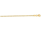 Finejewelers 10 Kt Yellow Gold 10k 7 Inch 2.0mm Solid Bright Cut Royal Rope Chain Bracelet Lobster Clasp
