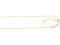 Finejewelers 10 Kt Yellow Gold 10k 22 Inch 0.85mm Classic Adjustable Box Chain Necklace Lobster Clasp