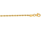 Finejewelers 10 Kt Yellow Gold 10k 16 Inch 2.25mm Solid Royal Rope Chain Necklace Lobster Clasp