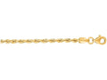 Finejewelers 10 Kt Yellow Gold 10k 7 Inch 2.50mm Solid Bright Cut Royal Rope Chain Bracelet Lobster Clasp