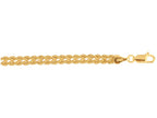 Finejewelers 10 Kt Yellow Gold 10k 7.25 Inch Braided Rope Chain Ladies Fancy Bracelet With Lobster Clasp
