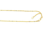 Finejewelers 10 Kt Yellow Gold 10k 22 Inch 1.50mm Adjustable Sparkle Chain Necklace Lobster Clasp